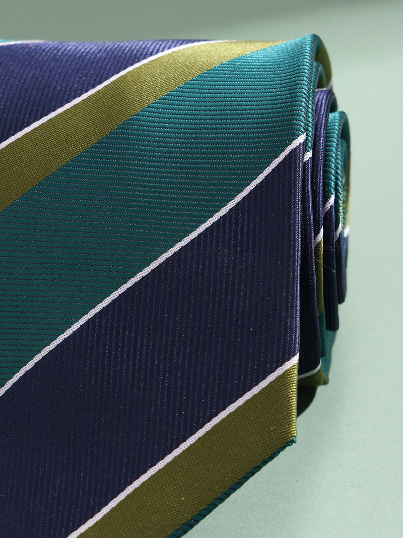 Multicolor Stripe Woven Necktie