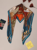 Blue Floral Neckerchief