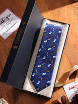 Blue Law Court Printed Necktie