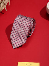 Pink Floral Printed Necktie