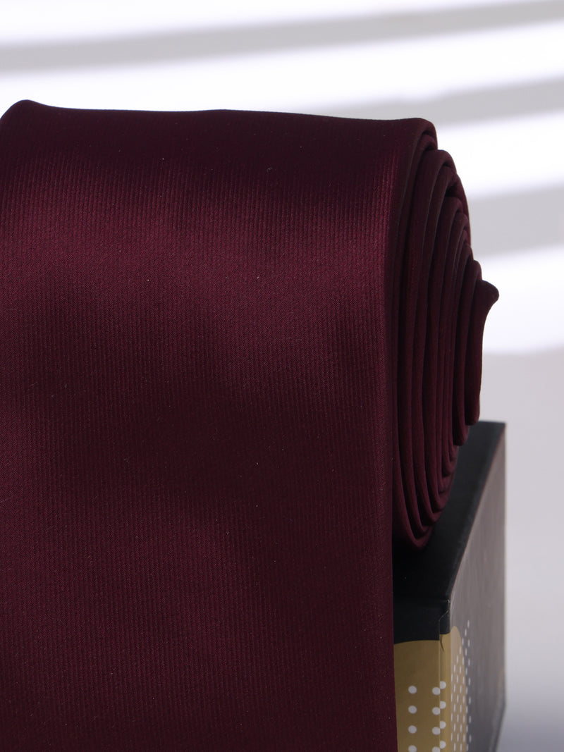 Maroon Solid Necktie