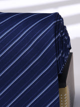 Blue Stripe Woven Necktie