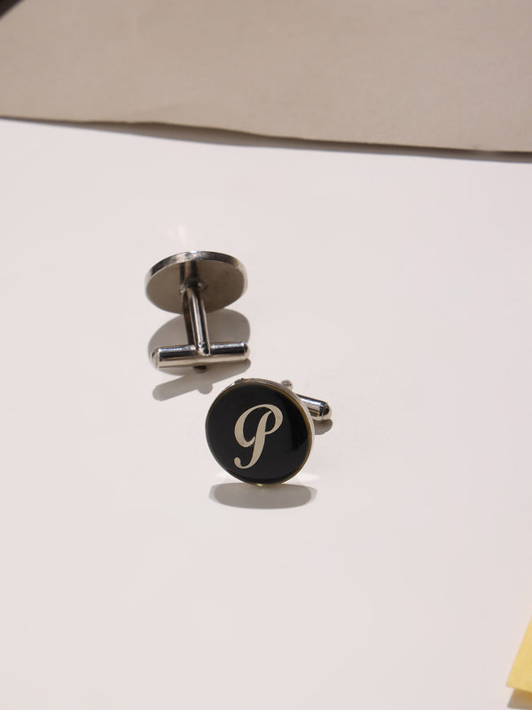 Alphabet P Cufflink