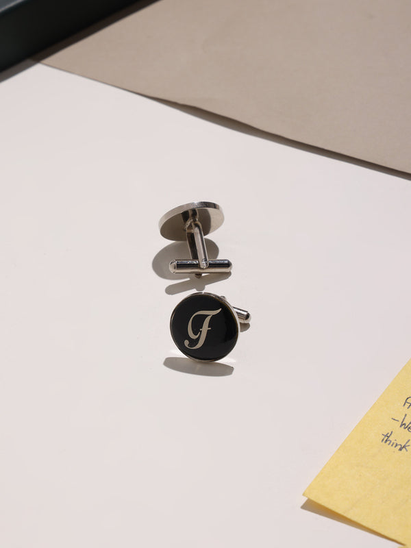 Alphabet F Cufflink