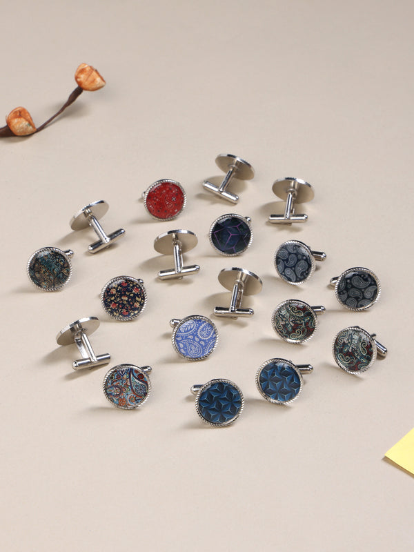 Tossido’s Nine-Pair Enamel Cufflink Collection