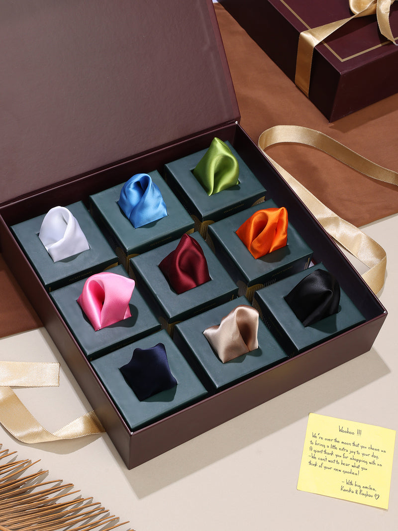 The Essential Solids Pocket Square Collection