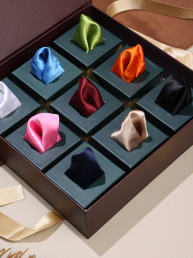 The Essential Solids Pocket Square Collection
