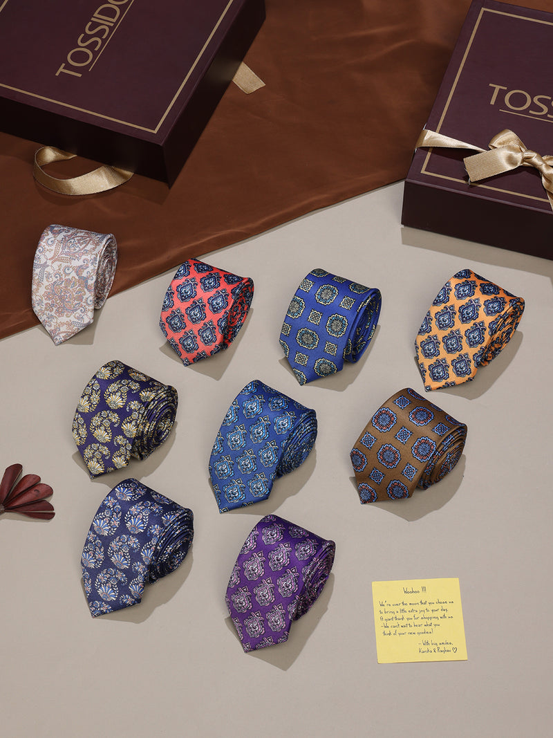 Printed Necktie Set of 9