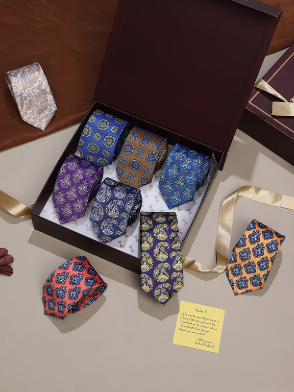 Printed Necktie Set of 9