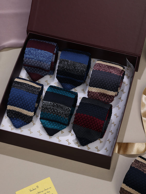 Set of 9 Knitted Neckties