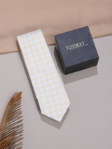Beige Micro Fiber Necktie
