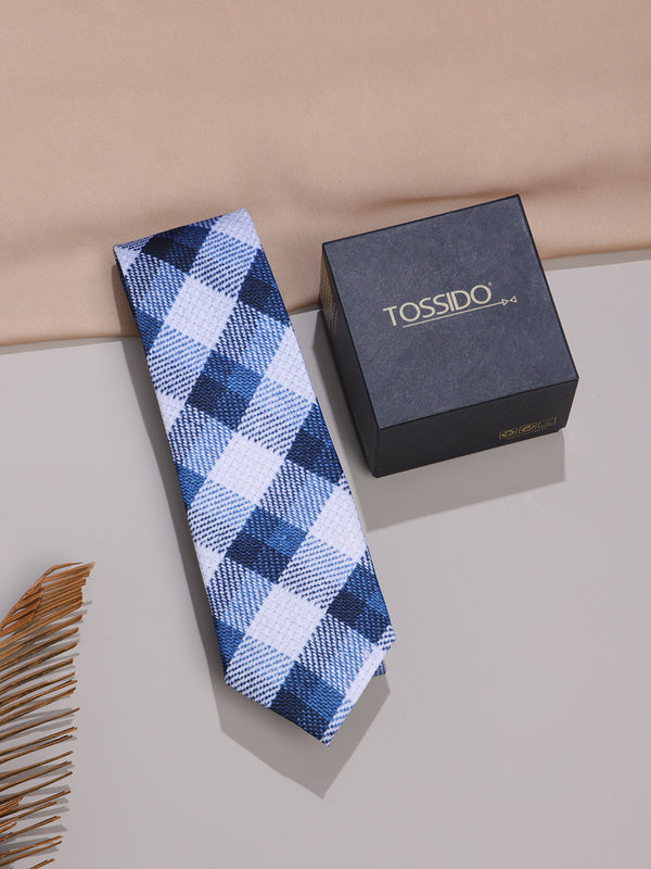 Blue Micro Fiber Necktie