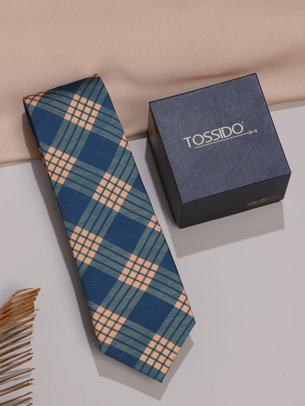 Blue Micro Fiber Necktie