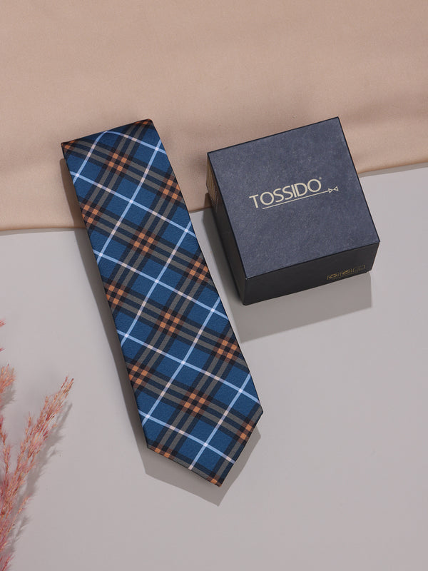 Blue Micro Fiber Necktie