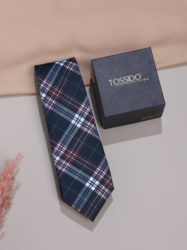 Blue Micro Fiber Necktie