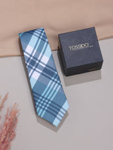 Blue Micro Fiber Necktie