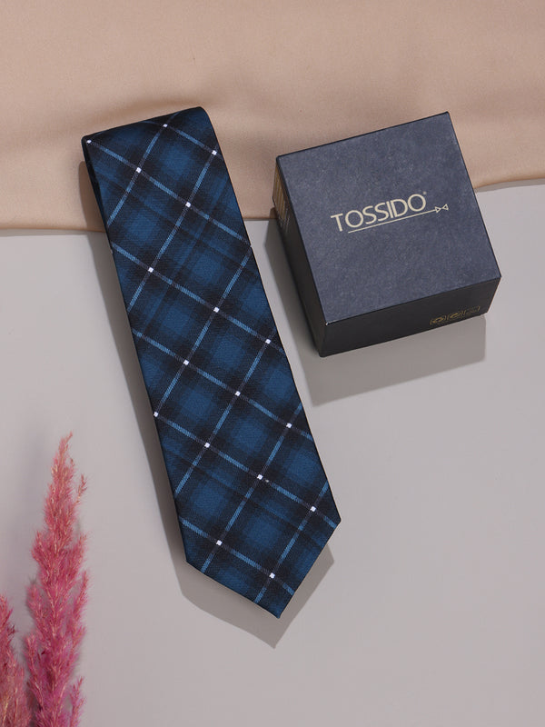 Blue Micro Fiber Necktie