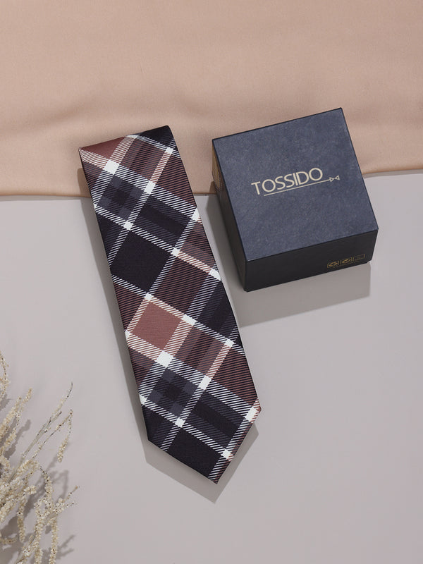 Brown Micro Fiber Necktie