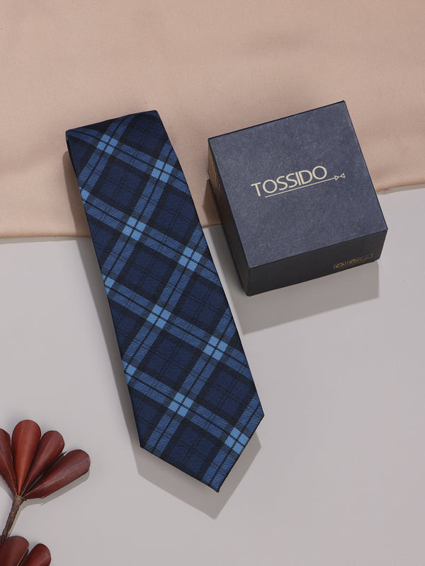 Blue Micro Fiber Necktie