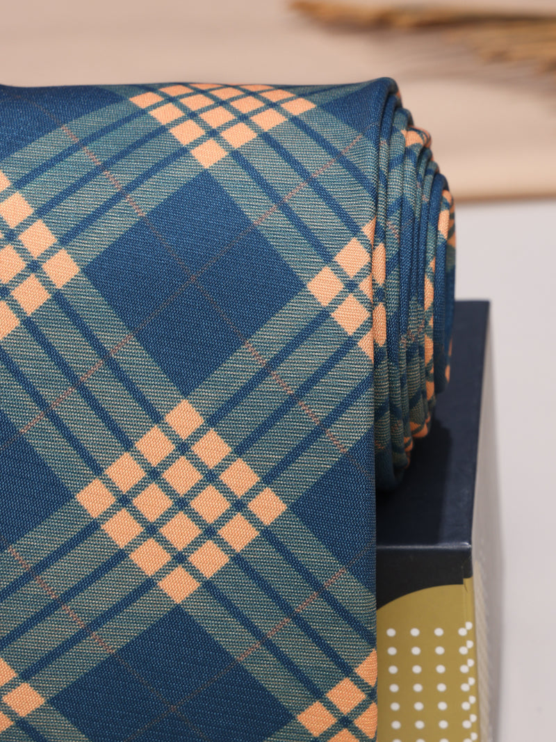 Blue Micro Fiber Necktie