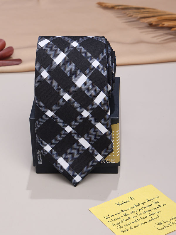 Black Micro Fiber Necktie