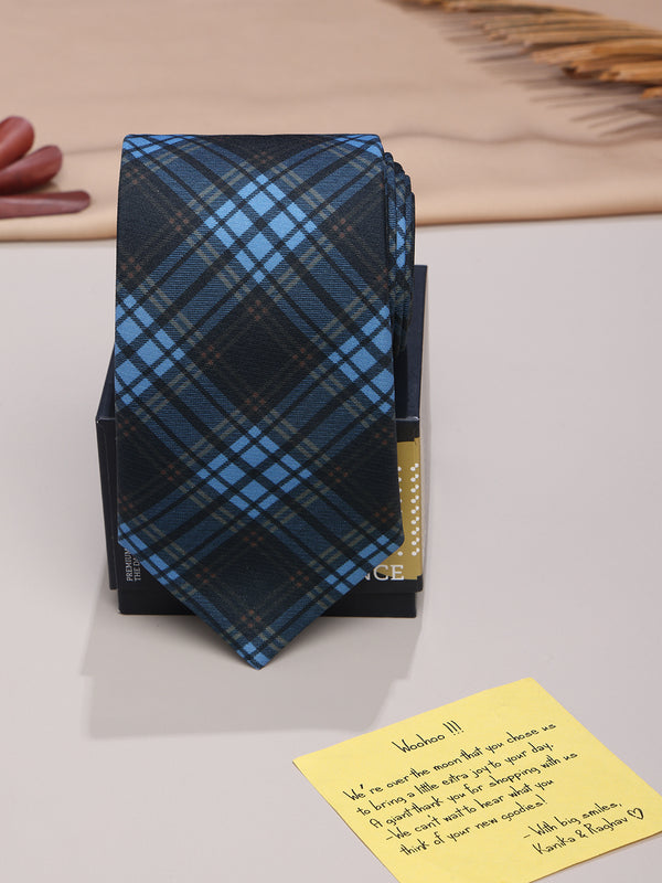 Blue Micro Fiber Necktie