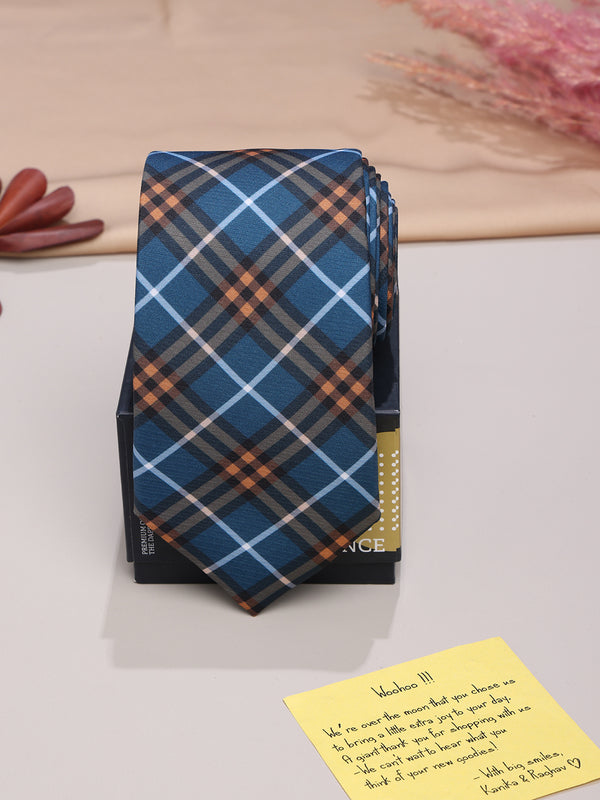 Blue Micro Fiber Necktie