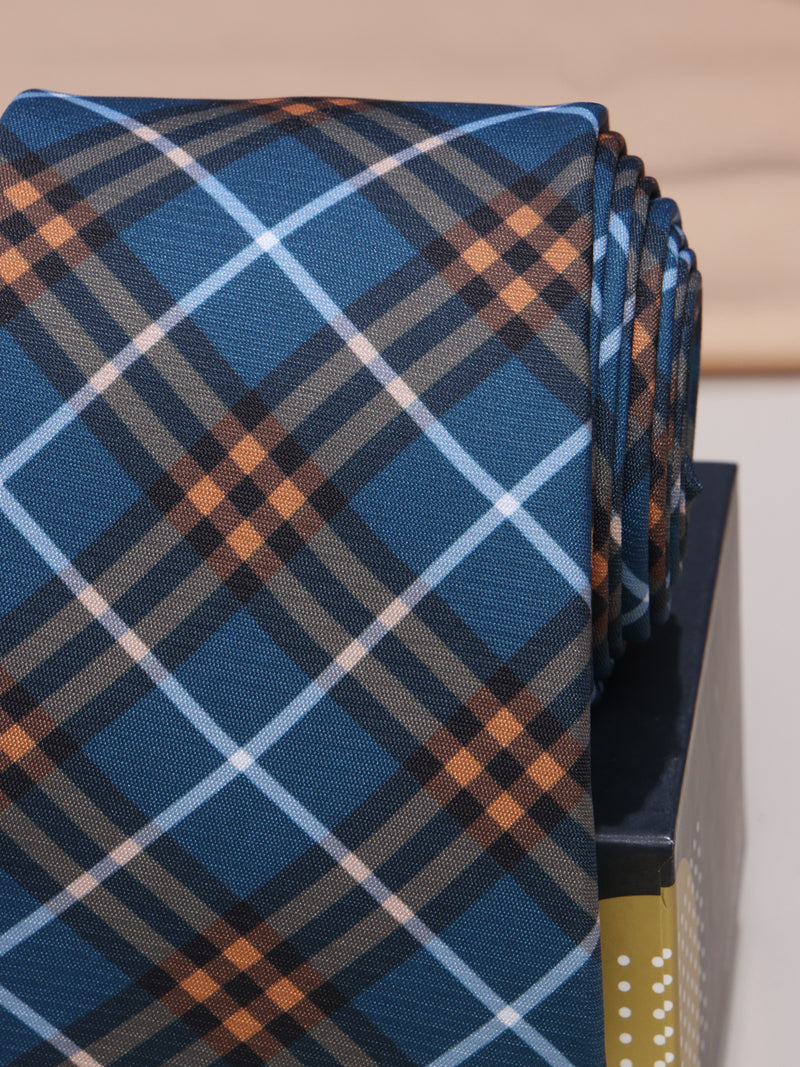 Blue Micro Fiber Necktie