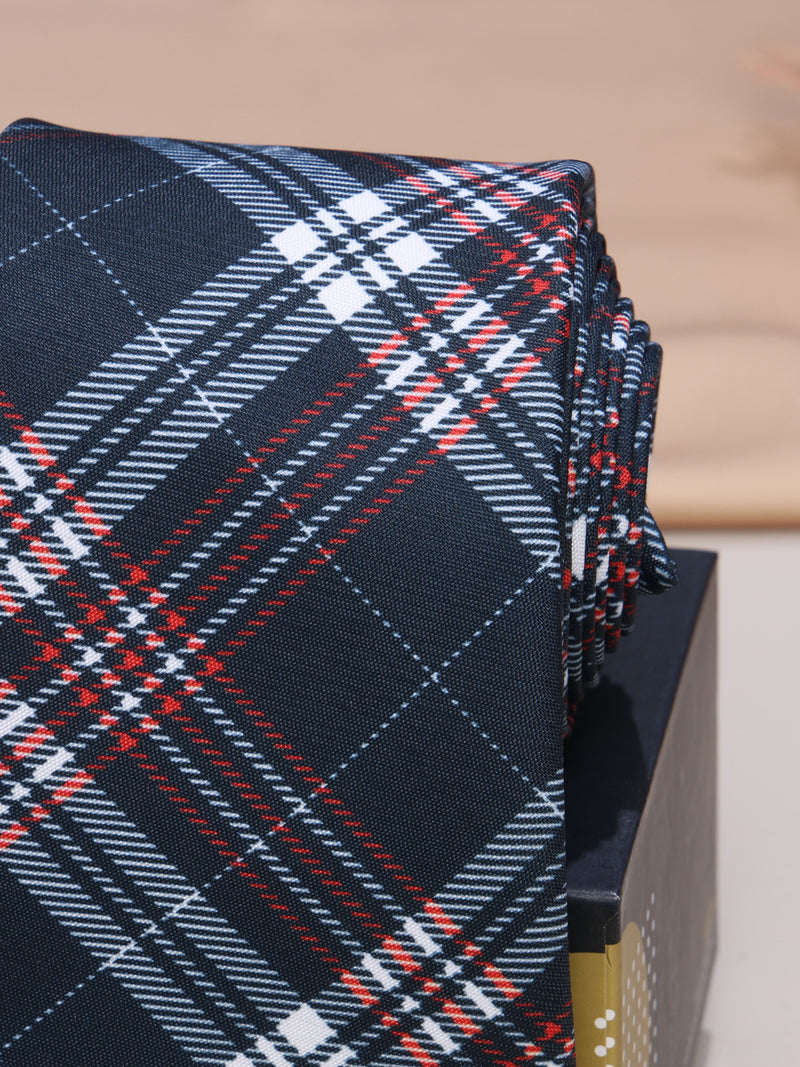 Blue Micro Fiber Necktie