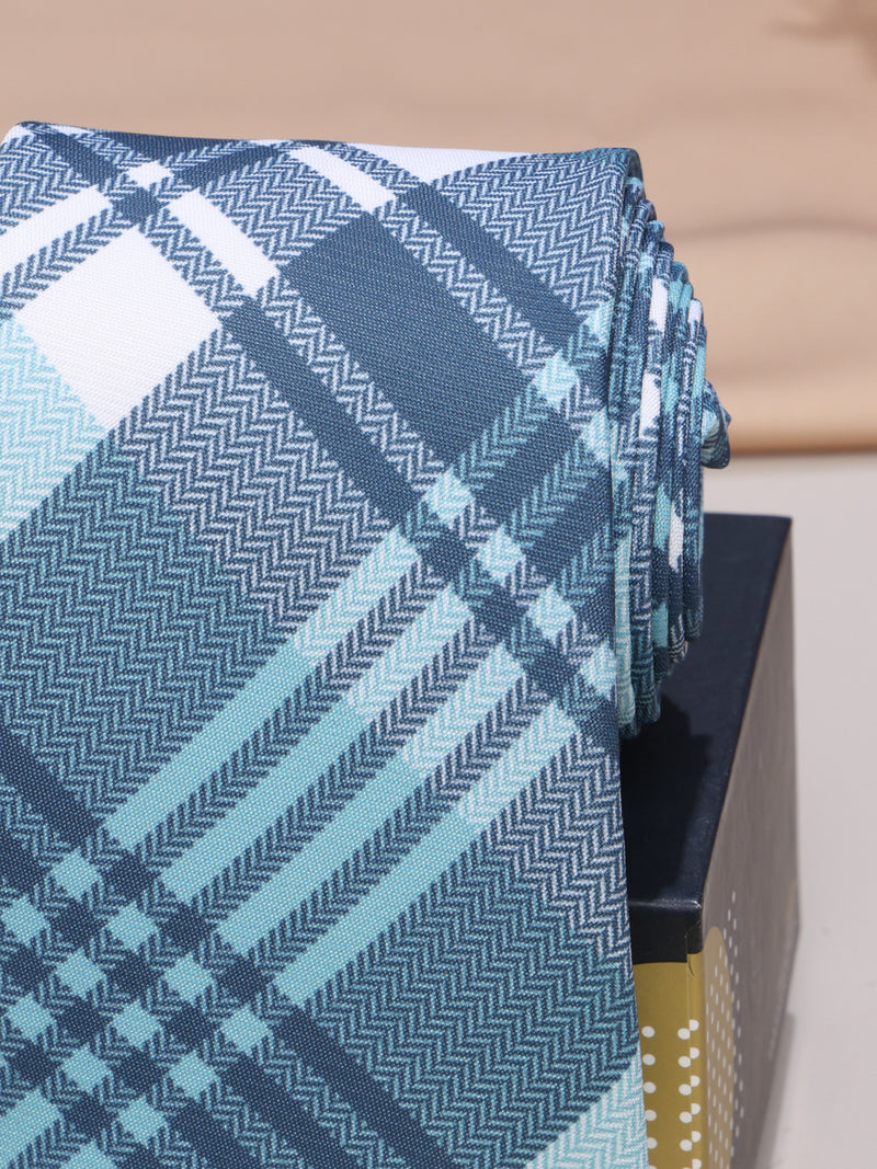 Blue Micro Fiber Necktie