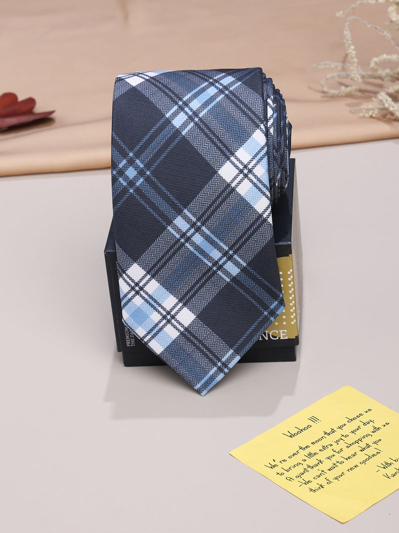 Blue Micro Fiber Necktie