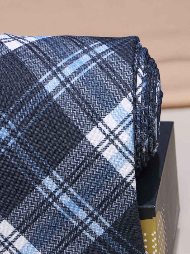 Blue Micro Fiber Necktie