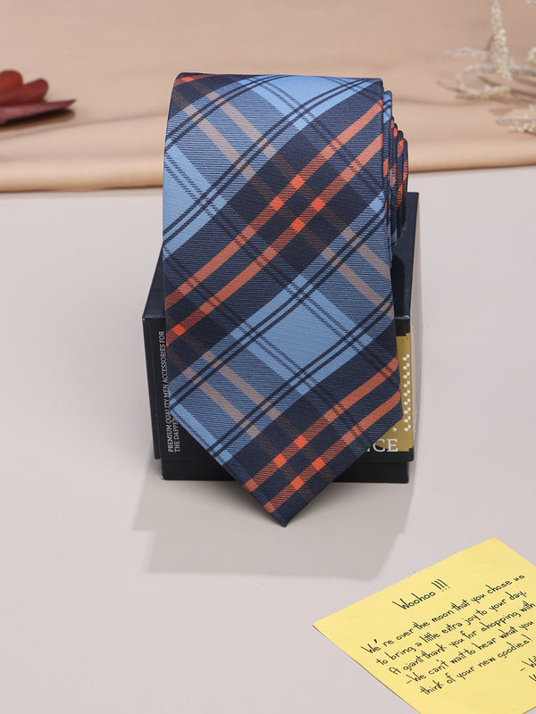 Blue Micro Fiber Necktie