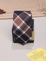 Brown Micro Fiber Necktie