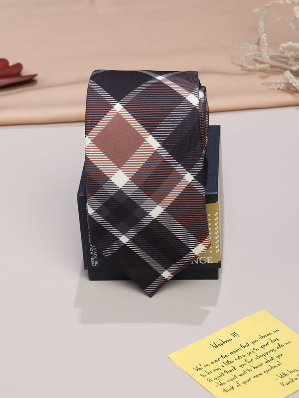 Brown Micro Fiber Necktie