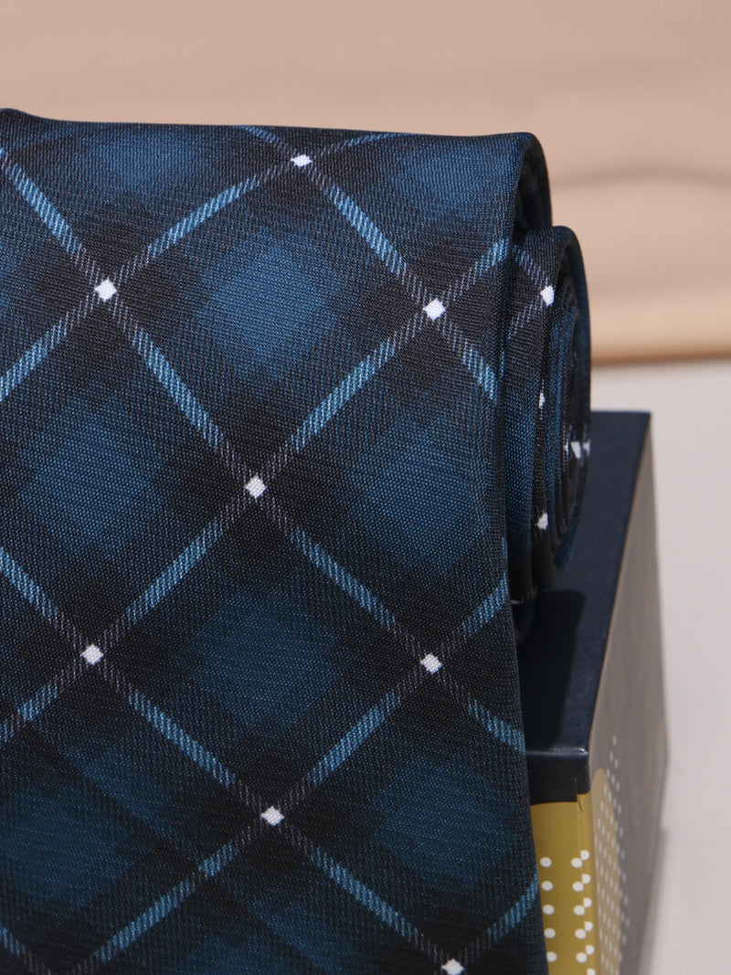 Blue Micro Fiber Necktie