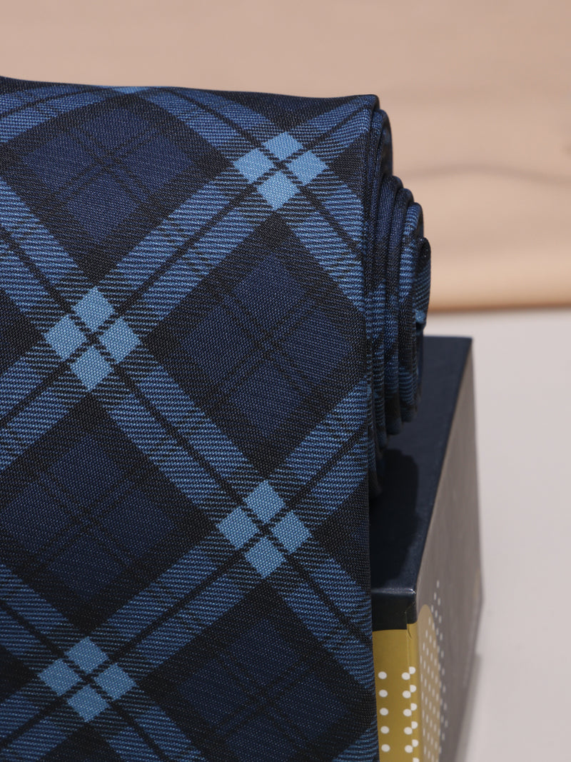 Blue Micro Fiber Necktie
