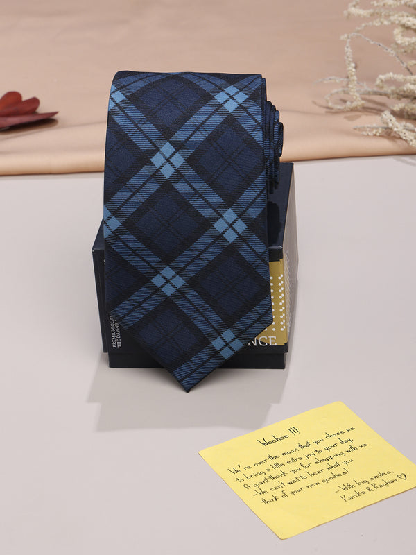 Blue Micro Fiber Necktie