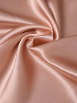 Apricot Peach Solid Silk Pocket Square