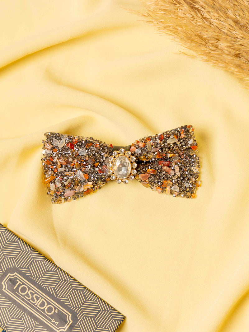 Amber Royale Gemstone Bowtie