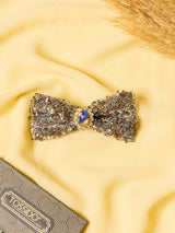 Champagne Opulence Beaded Bowtie