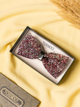 Blush Aurora Beaded Bowtie