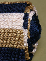 Multicolor Stripe Silk Knitted Necktie