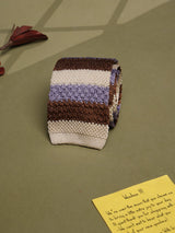Multicolor Stripe Silk Knitted Necktie