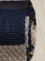 Multicolor Stripe Silk Knitted Necktie