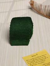 Jungle Solid Silk Knitted Necktie