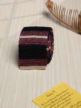Multicolor Stripe Silk Knitted Necktie
