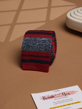 Multicolor Stripe Silk Knitted Necktie