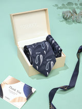 Blue Paisley Necktie & Pocket Square Giftset