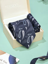 Blue Paisley Necktie & Pocket Square Giftset